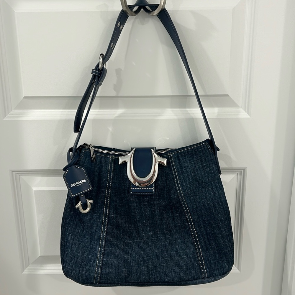 True Religion Blue Jean bag